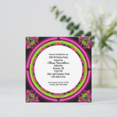 Invitation 18e anniversaire Neon Kaleidoscope (Debout devant)