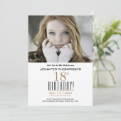 Invitation 18e anniversaire - Photo Party (Debout devant)