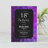 Invitation 18e anniversaire Purple et Black Party (Debout devant)