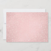 Invitation 18e anniversaire Rose Gold Blush Pink Parties scin (Dos)
