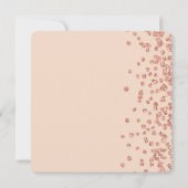 Invitation 18e anniversaire Rose Gold Faux Parties scintillan (Dos)