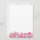 Invitation 18e anniversaire Rose Rose Floral Party (Dos)