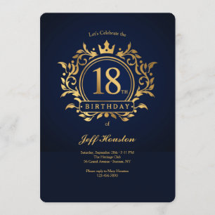 Invitation 18e fête d'anniversaire
