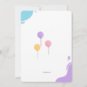 Invitation 18e fête d'anniversaire (Dos)