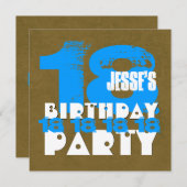 Invitation 18e fête d'anniversaire 18 ans Grunge Z18A (Devant / Derrière)