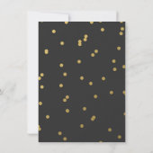 Invitation 18e fête d'anniversaire | Gold Polka tendance (Dos)