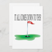 Invitation 18ème Trou (Devant / Derrière)