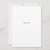 Invitation 18th birthday simple name minimal black white (Dos)