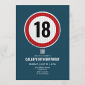 Invitation 18th Birthday Speed Limit Sign - ANY AGE (Devant)