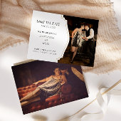 Invitation 1920 Art Déco Frame Photo Enregistrer la date