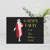 Invitation 1920 Fête des Années folles des années 20 Invitati (Debout devant)