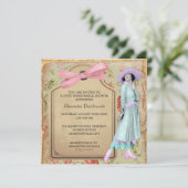 Invitation 1920's Theme Bridal Shower Invite (Debout devant)