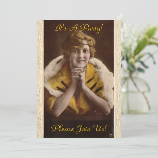 Invitation 1922 Fille moderne (Debout devant)