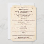 Invitation 1930 L'ère du Parti Swinging'Soiree Teenagers Part (Dos)