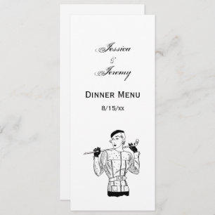 Invitation 1930 s Fashionable Lady Golfer avec le club de gol