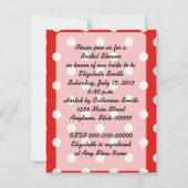 Invitation 1950 Femme avec une Fête des mariées des signes (Dos)