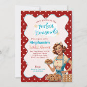 Invitation 1950s The Perfect Housewife Retro Bridal Shower (Devant)