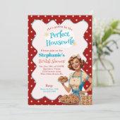 Invitation 1950s The Perfect Housewife Retro Bridal Shower (Debout devant)