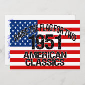 Invitation 1951 de double (Devant / Derrière)