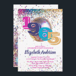 Invitation 1965 Colorful Disco 60th Birthday Party Customizab<br><div class="desc">Montez le plaisir avec cette Disco Colorful 1965, 60e anniversaire Invitation! Doté d'une boule disco audacieuse, de confettis vibrants et d'une typographie rétro animée, cette invitation est parfaite pour fêter un anniversaire marquant ou organiser une fabuleuse fête sur le thème des années 60. Entièrement personnalisable pour les noms, les dates...</div>