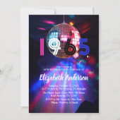 Invitation 1965 Disco Ball 60e anniversaire de fête Invitatio (Devant)