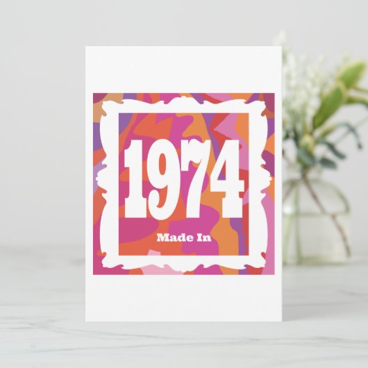 Invitation 1974 - Fabriqué en 1974 (Debout devant)