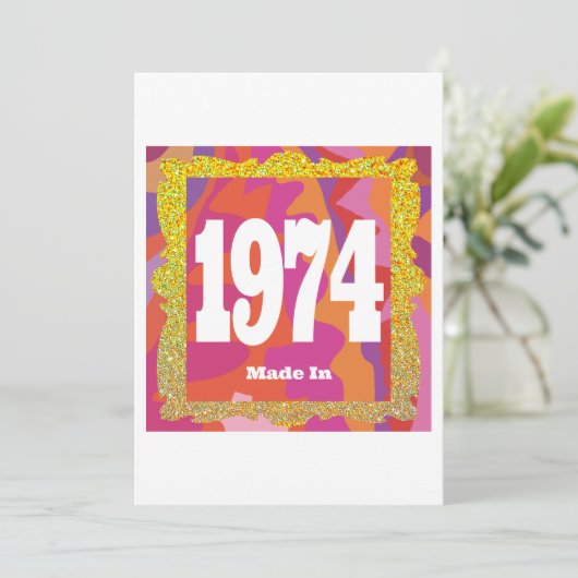 Invitation 1974 - Fabriqué en 1974 (Debout devant)