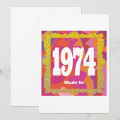 Invitation 1974 - Fabriqué en 1974 (Devant / Derrière)