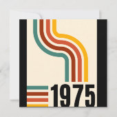 Invitation 1975 Poster vintage rétro 50e anniversaire (Devant)