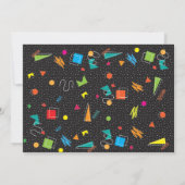 Invitation 1980's Birthday Party 80's photo (Dos)