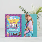 Invitation 1990s Anniversaire des années 90 (Debout devant)