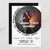 Invitation 1990s Musique 30e fête d'anniversaire (Devant / Derrière)