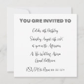 Invitation 1995 Retro Stripe Sunset Vintage (Dos)