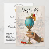 Invitation *~*  19 A101 Cocktail PHOTO Nashville EVJF (Devant / Derrière)