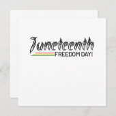 Invitation 19°, Liberté des Afro-Américains. (Devant / Derrière)