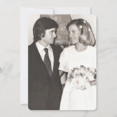 Invitation 1 Anniversaire photo Surprise Party Noir et Or (Dos)