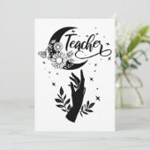 Invitation 1- Chemise d'enseignant inspirant, Enseignant mini (Debout devant)