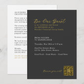 Invitation 1 | Dîner d'adieu FFG Sombre (Devant / Derrière)