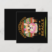 Invitation 1 Easily Distracted By Beagle (Devant / Derrière)