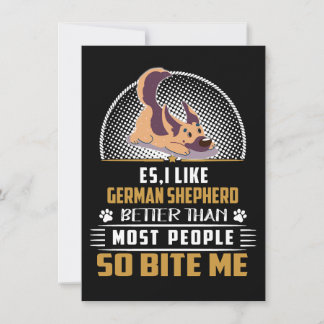 Invitation 1 Es J'aime mieux les bergers allemands que la plu