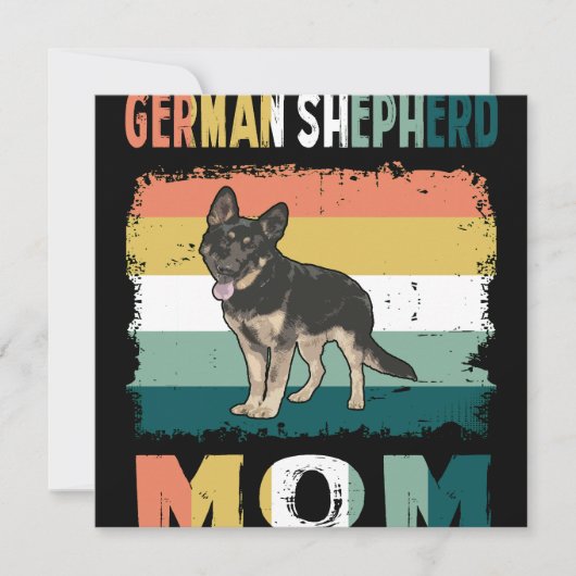 Invitation 1 German Shepherd Mom (Devant)