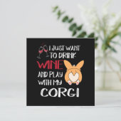 Invitation 1 I Want Just Want To Drink Wine (Debout devant)