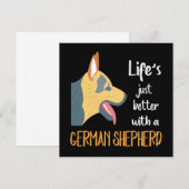 Invitation 1 Life's Just Better With A German Shepherd (Devant / Derrière)