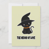Invitation 1.mignonne belle chatte noire miow amour   (Devant)
