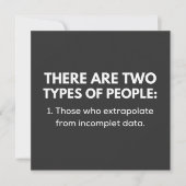 Invitation 1. Those who extrapolate from incomplet data (Devant)