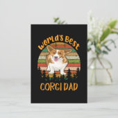 Invitation 1 World's Best Corgi Dad (Debout devant)
