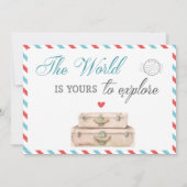 Invitation 1er 2e 3e avion de voyage Anniversaire (Dos)