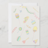 Invitation 1er anniversaire. (Dos)