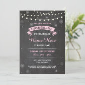 Invitation 1er anniversaire 1 Wonderland Onederland Invitatio (Debout devant)