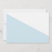 Invitation 1er Anniversaire Baptême Photo Blue Gold Glitte Cu (Dos)